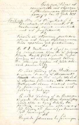 Styrelseprotokoll 1898-02-19