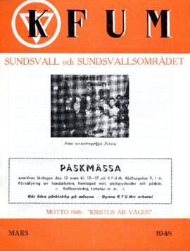 Månadsblad, K.F.U.M i Sundsvall, Nr 3, 1948