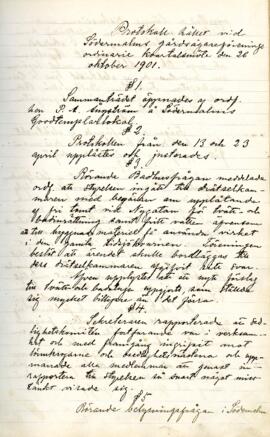 Sammanträdesprotokoll 1901-10-26