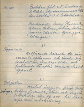 Styrelseprotokoll 1947-10-28