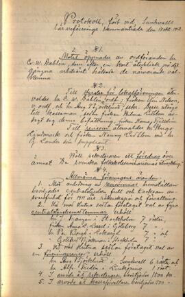 Protokoll 1912-10-17