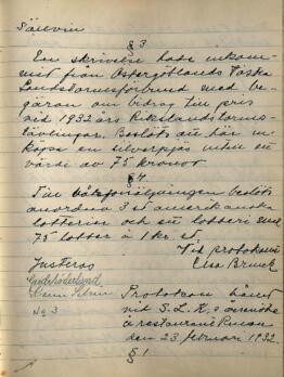 Årsmötesprotokoll 1932-02-23