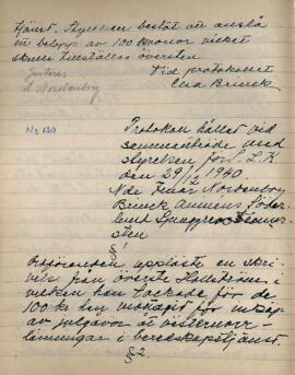 Styrelseprotokoll 1940-12-29