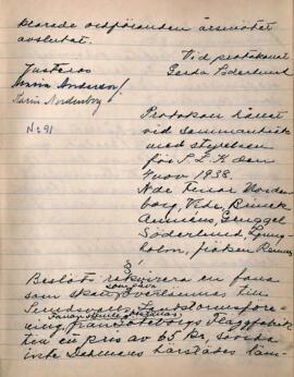 Styrelseprotokoll 1938-11-04
