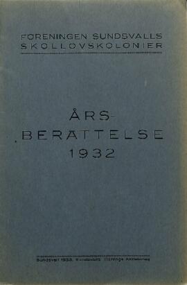 Års- och revisionsberättelse 1932