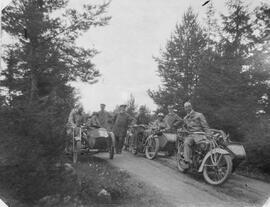 Fotografi, Sällskap i samband med bilutflykt, Borgsjö, 1919-07-15