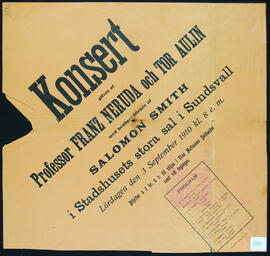 Affisch nr 0884, konsert