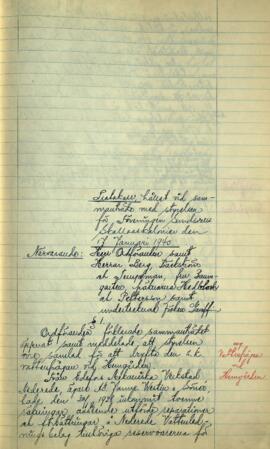 Styrelseprotokoll 1940-01-17
