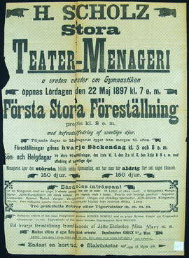 Affisch nr 0668, cirkus
