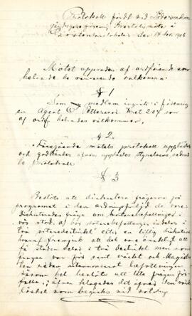 Sammanträdesprotokoll 1906-11-14