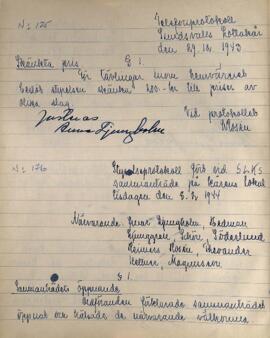 Styrelseprotokoll 1943-12-29