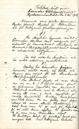 Styrelseprotokoll 1902-12-03