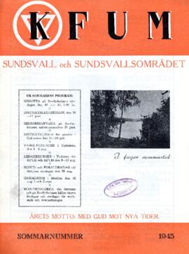 Månadsblad, K.F.U.M i Sundsvall, Nr 4-5, 1945