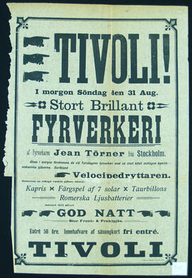 Affisch nr 0945, fyrverkeri