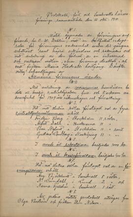 Protokoll 1910-10-12
