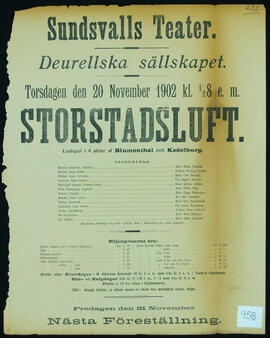 Affisch nr 0958, teater