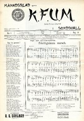 Månadsblad, K.F.U.M i Sundsvall, Nr 4, 1918