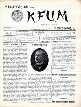 Månadsblad, K.F.U.M i Sundsvall, Nr 6, 1927