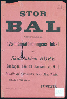 Affisch nr 2525, bal