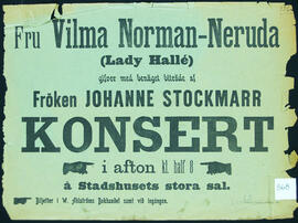 Affisch nr 0868, konsert