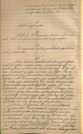 Protokoll 1903-02-27