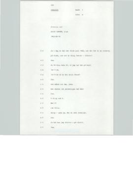 Transkribering, Intervju med Alicy Åström, Alnö, Band 1, sida A, 1982-06-16