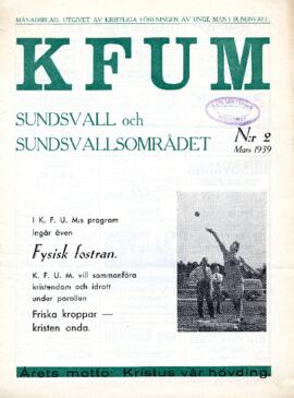 Månadsblad, K.F.U.M i Sundsvall, Nr 2, 1939