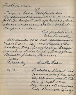 Styrelseprotokoll 1940-09-02