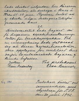 Styrelseprotokoll 1942-06-30
