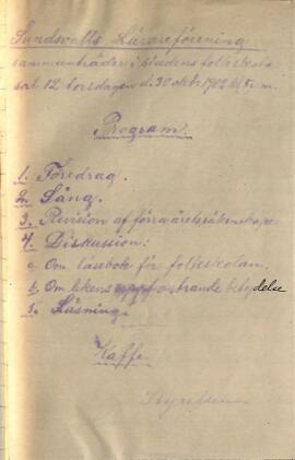 Protokoll 1902-10-30