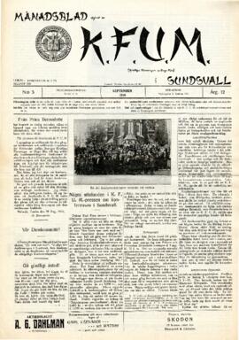 Månadsblad, K.F.U.M i Sundsvall, Nr 5, 1916