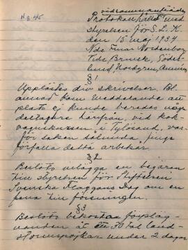 Styrelseprotokoll 1934-05-15