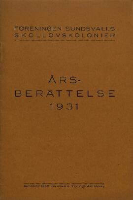 Års- och revisionsberättelse 1931