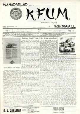Månadsblad, K.F.U.M i Sundsvall, Nr 4, 1921