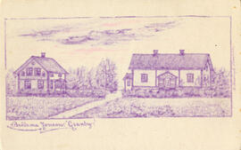 Vykort. Sigtuna, Granby, Bröderna Jonsson