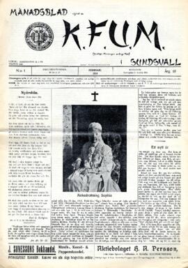 Månadsblad, K.F.U.M i Sundsvall, Nr 1, 1914