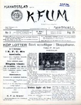 Månadsblad, K.F.U.M i Sundsvall, Nr 3, 1929