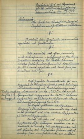 Styrelseprotokoll 1944-03-10