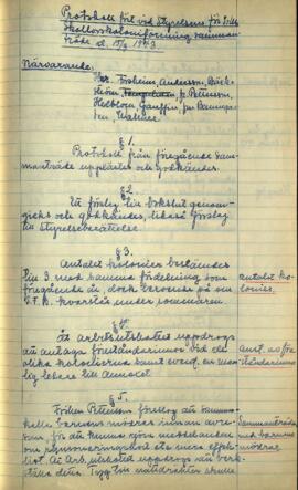 Styrelseprotokoll 1943-03-15
