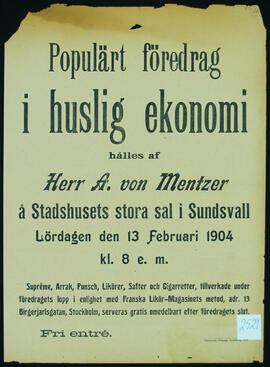 Affisch nr 2529, föredrag