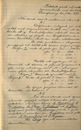 Protokoll 1899-12-09