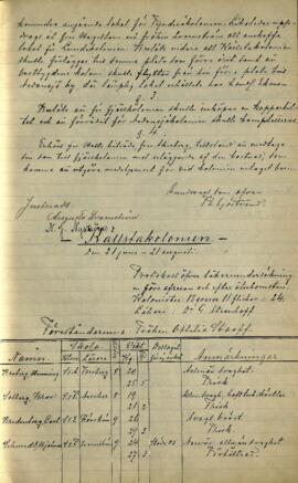 Protokoll vid läkarundersökning 1906