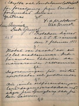 Årsmötesprotokoll 1933-02-07