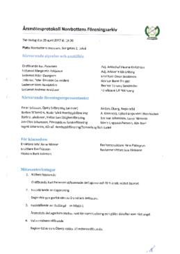 Årsmötesprotokoll 2017
