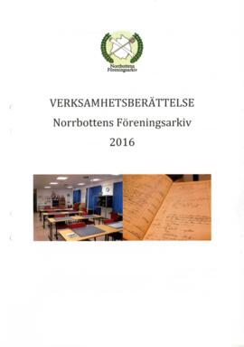 Verksamhetsberättelse 2016