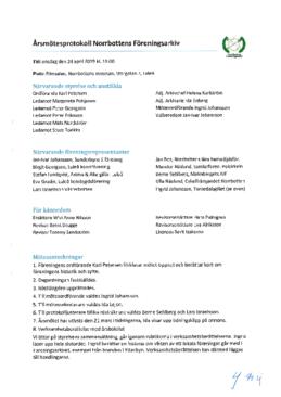 Årsmötesprotokoll 2019