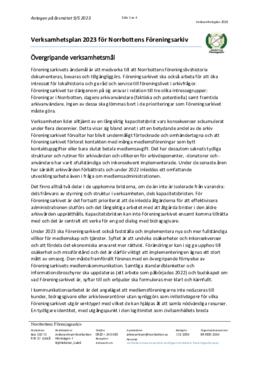 Verksamhetsplan 2023