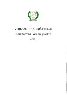 Verksamhetsberättelse 2023