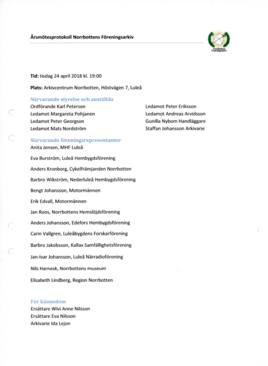 Årsmötesprotokoll 2018