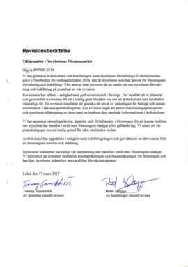 Revisionsberättelse 2016